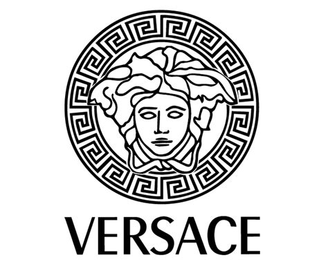 versace logo tr|versace logo black and white.